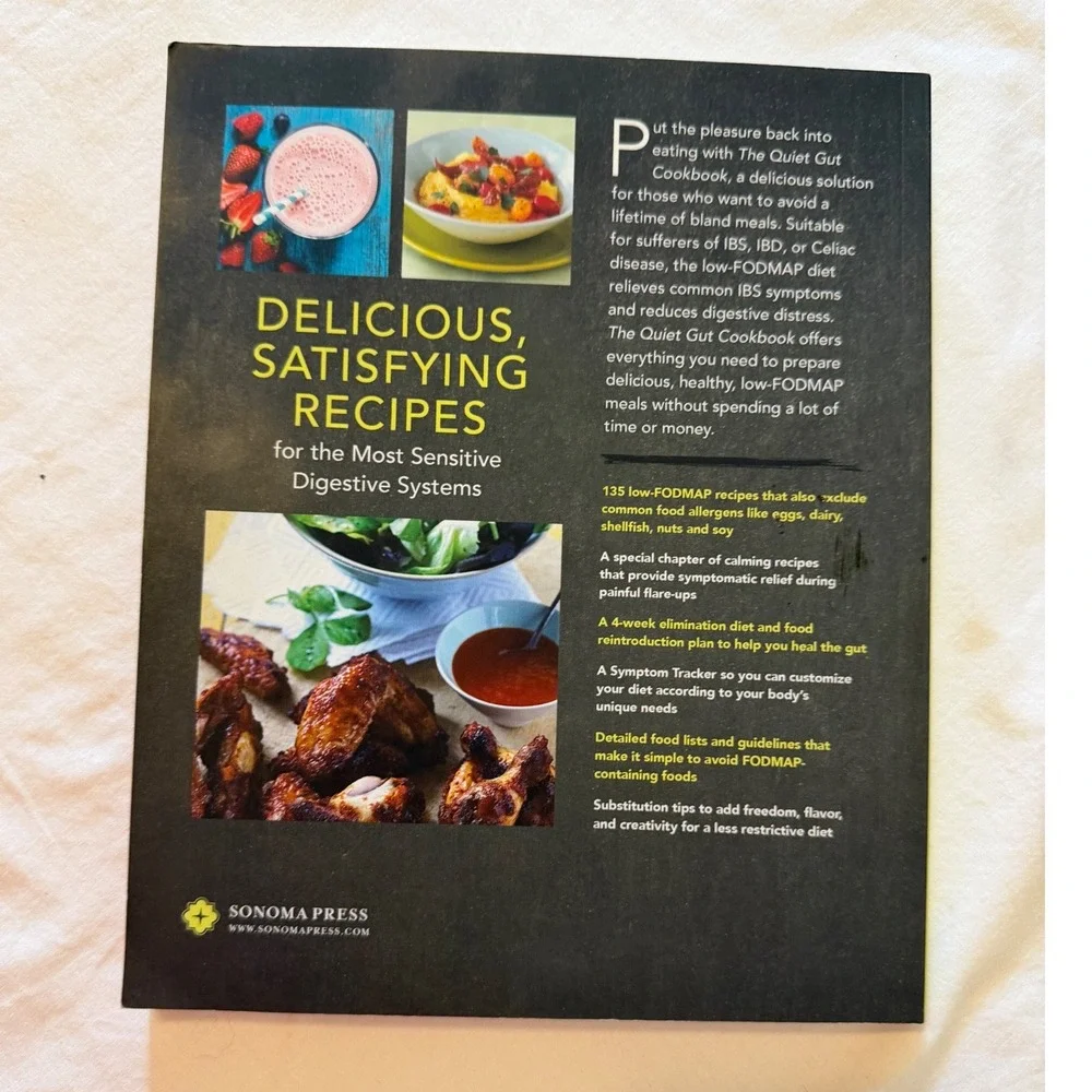 The Quiet Gut Cookbook 135 Low-FODMAP Recipes IBS IBD Celiac Sonoma Press 2015